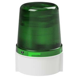 deegee Series B IP66 High Power LED Strobe Beacon 12-24Vuc with White Base 135mm x 94mm ⌀ Green