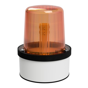 deegee PSD IP65 Pulsed SML Beacon 12-36Vdc White Base 102mm x 79mm dia. Amber