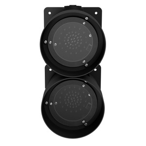 deegee MIH IP65 Traffic Light 115-230Vuc with Black Base 300mm x 150mm x 151mm Red / White