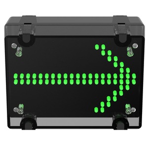 deegee IPN/012 IP65 ARROW Indicator 24Vdc Black Base 450mm x 150mm x 151mm Green