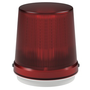 deegee PSK IP65 Pulsed LED Beacon 12Vdc White Base 185mm x 165mm dia. Red