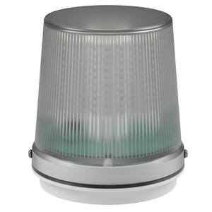 deegee PSK IP65 Pulsed LED Beacon 12Vdc White Base 185mm x 165mm dia. Clear