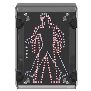 deegee IPN/022 IP65 Pedestrian Signal 24Vuc Black Base 200mm x 150mm x 80mm Red/Green