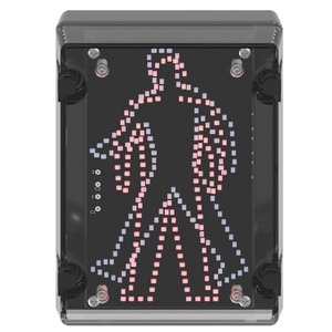deegee IPN/022 IP65 Pedestrian Signal 115-230Vuc Black Base 200mm x 150mm x 80mm Red/Green