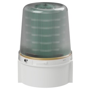 deegee PSB IP66 Flashing Tri-Colour LED Beacon 24Vdc White Base 135mm x 94mm dia. Red/Amber/Green