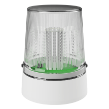 deegee PSH IP65 Flashing LED Beacon 24Vdc White Base 225mm x 175mm dia. White