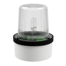 deegee XFD IP65 Xenon Strobe Beacon 230Vac White Base 102mm x 79mm dia. White