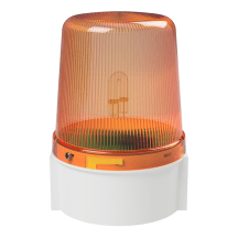 deegee XFB IP66 Xenon Strobe Beacon 12-24Vdc White Base 135mm x 94mm dia. Amber