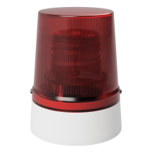 deegee XFH IP65 Xenon Strobe Single Flash Beacon 24J 24Vuc White Base 225mm x 175mm dia. Red
