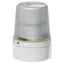 deegee DX/1B IP66 LED Duplex Beacon 24Vdc White Base 135mm x 94mm dia. Red / White