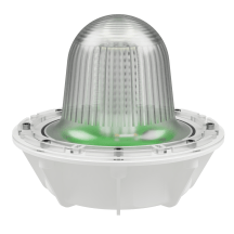 deegee PSG IP68 Flashing LED Beacon 24Vdc White Base 220mm x 256mm dia. White