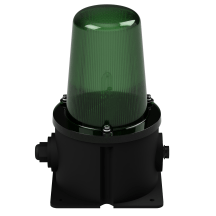 deegee XFT IP65 Xenon Strobe Single Flash Beacon 24Vuc Black Base 248mm x 150mm x 150mm Green