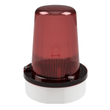 deegee XFE IP65 Xenon Strobe Single Flash Beacon 230Vac White Base 194mm x 146mm dia. Red