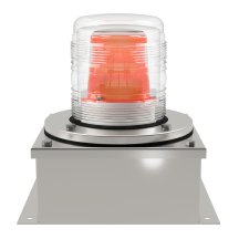 deegee XFF IP65 Xenon Strobe Single Flash Beacon 12Vuc 155mm x 155mm x 192mm Amber