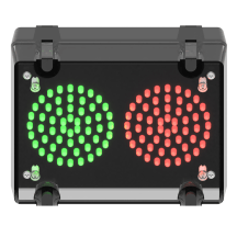 deegee IPN/002 IP65 2-way Traffic Light 24Vuc Black Base 200mm x 150mm x 80mm Red / Green