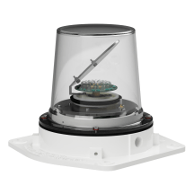 deegee RFJ IP65 Rotating Mirror Beacon 115-230Vuc White Base 212mm x 255mm x 265mm White