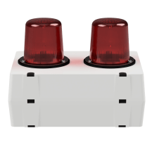 deegee DX/1520 IP65 11J SH Xenon Duplex Beacon 115Vac White Base 200mm x 150mm x 148mm Red / White