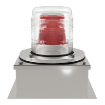 deegee XFF IP65 Xenon Strobe Double Flash Beacon 115Vac 155mm x 155mm x 192mm Red