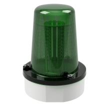 deegee PSE IP65 Flashing LED Beacon 115-230Vuc White Base 194mm x 146mm dia. Green