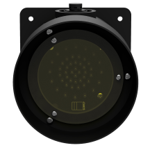 deegee PSU IP65 Pulsed LED Beacon 115-230Vuc Black Base 150mm x 150mm x 151mm Yellow