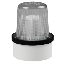 deegee D IP65 LED Duplex Beacon 24Vdc White Base 102mm x 79mm dia. Red / White