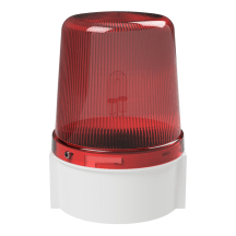 deegee XFB IP66 Xenon Strobe Beacon 12-24Vdc White Base 135mm x 94mm dia. Red