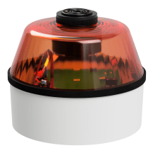 deegee ISB-R IP54 LED Sounder & Beacon 115-230Vuc White Base 100mm x 123mm dia. Amber