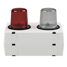 deegee DX/1520 IP65 11J SH Xenon Duplex Beacon 24Vdc White Base 200mm x 150mm x 148mm Red / White