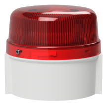 deegee XFC IP69K Xenon Strobe Beacon 5J 230Vac White Base 85mm x 94mm dia. Red