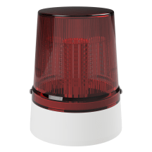deegee PSH IP65 Flashing LED Beacon 24Vdc White Base 225mm x 175mm dia. Red