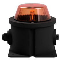 deegee PSW IP65 LED Beacon 12-36V Black Base 150mm x 150mm x 150mm Amber