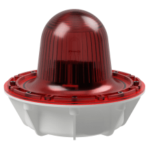 deegee XFG IP68 Xenon Strobe Double Flash Beacon 115Vac White Base 220mm x 256mm dia. Red
