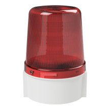 deegee PSB IP66 Flashing LED Beacon 48-230Vuc White Base 135mm x 94mm dia. Red