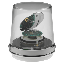 deegee RFK IP65 Rotating Mirror Beacon 12-48Vdc White Base 185mm x 165mm dia. White