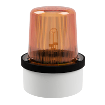 deegee XFD IP65 Xenon Strobe Beacon 230Vac White Base 102mm x 79mm dia. Amber