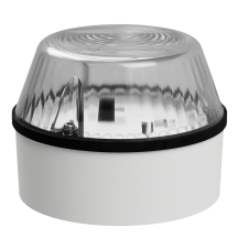 deegee DX/1R IP65 LED Duplex Beacon 24Vdc White Base 92mm x 123mm dia. Red / White