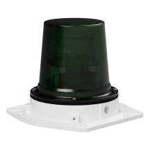 deegee XFJ IP65 Xenon Strobe DH Beacon 24J 24Vuc White Alu Base 265mm x 255mm x 212mm dia. Green