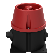 deegee IAS-T IP66 Electronic Sounder 12Vdc Red Base 150mm x 150mm x 151mm