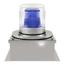deegee XFF IP65 Xenon Strobe Double Flash Beacon 24Vuc 155mm x 155mm x 192mm Blue