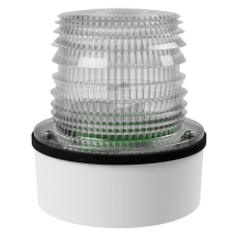deegee XFL IP65 Xenon Strobe Single Flash Beacon 12Vuc White Base 133mm x 123mm dia. White