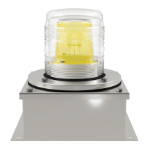 deegee XFF IP65 Xenon Strobe Double Flash Beacon 230Vac 155mm x 155mm x 192mm Yellow