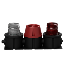 deegee DX/2V IP65 16J SH Xenon Duplex Sounder Beacon 230Vac Black Base 450mm x 150mm x 189mm R/W