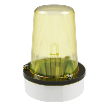 deegee XFE IP65 Xenon Strobe Single Flash Beacon 24Vuc White Base 194mm x 146mm dia. Yellow
