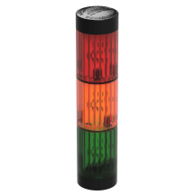 deegee STC IP65 LED Stack Light 115Vac Black Base 145mm x 32mm dia. Red / Am/ Green