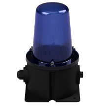 deegee XFT IP65 Xenon Strobe Single Flash Beacon 24Vuc Black Base 248mm x 150mm x 150mm Blue