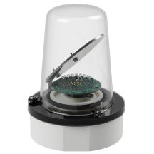 deegee RFE IP65 Rotating Mirror Beacon 12-48Vdc White Base 194mm x 146mm dia. White