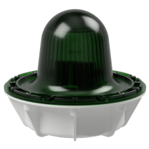 deegee XFG IP68 Xenon Strobe Single Flash Beacon 24Vuc White Base 220mm x 256mm dia. Green