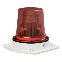 deegee XFJ IP65 Xenon Strobe DH Beacon 11J 24Vuc White Alu Base 265mm x 255mm x 212mm dia. Amber
