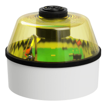 deegee ISB-R IP54 LED Sounder & Beacon 115-230Vuc White Base 100mm x 123mm dia. Yellow